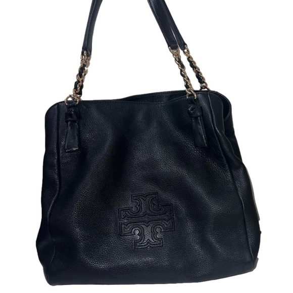 *Tory Burch- Black Tory Burch Large Harper Tote - Picture 2 of 12